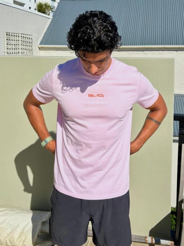 Giro di Pizza T-Shirt La Visione in Rosa del Giorno, Vorderseite
